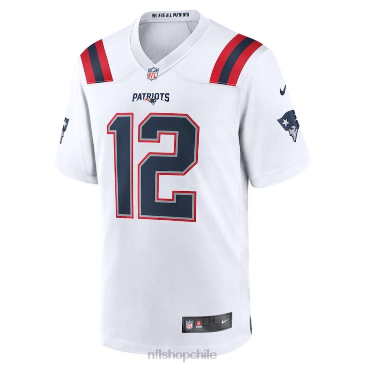 ropa NFL camiseta de juego retirada blanca de tom brady de los patriotas de nueva inglaterra nike hombres 20DRH193 - Image 2