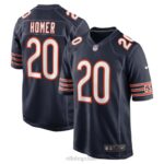 ropa NFL camiseta de jugador de juego azul marino de nike de travis homer de los osos de chicago hombres 20DRH713