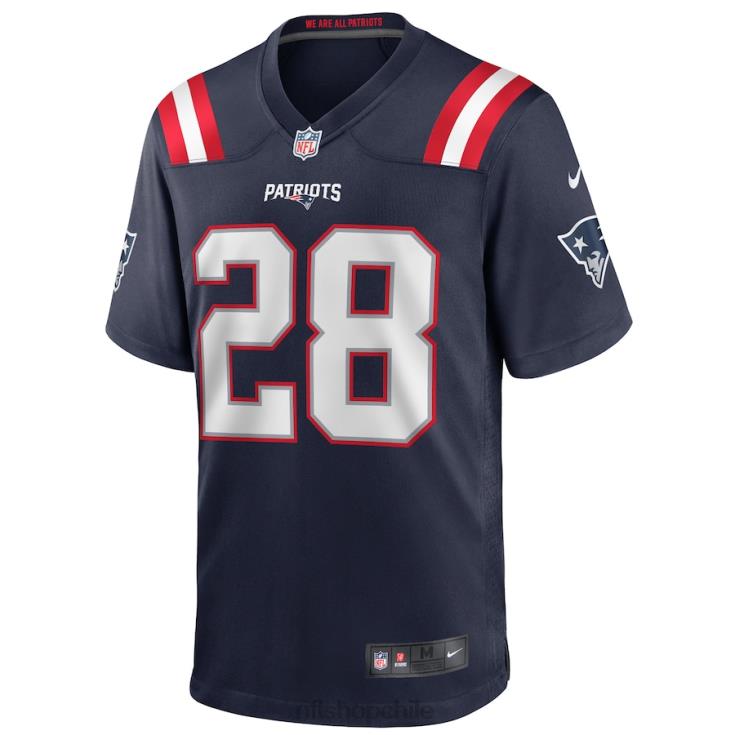 ropa NFL camiseta de jugador de juego azul marino nike de james white patriotas de nueva inglaterra hombres 20DRH3247 - Image 2