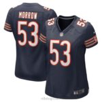 ropa NFL camiseta de jugador de juego azul marino nike de nicholas morrow de los osos de chicago mujer 20DRH6838
