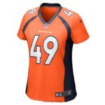 ropa NFL camiseta de jugador de juego naranja de alex singleton de los denver broncos nike mujer 20DRH6908 - Image 2