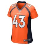 ropa NFL camiseta de jugador de juego naranja kana'i mauga de los denver broncos nike mujer 20DRH6004 - Image 2