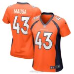 ropa NFL camiseta de jugador de juego naranja kana'i mauga de los denver broncos nike mujer 20DRH6004