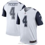 ropa NFL camiseta de jugador de leyenda de dallas cowboys dak prescott nike color blanco hombres 20DRH1076