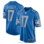 ropa NFL camiseta de jugador de local azul de michael badgley de los leones de detroit nike hombres 20DRH4918