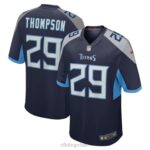 ropa NFL camiseta de jugador de local azul marino de tennessee titans josh thompson nike hombres 20DRH5668