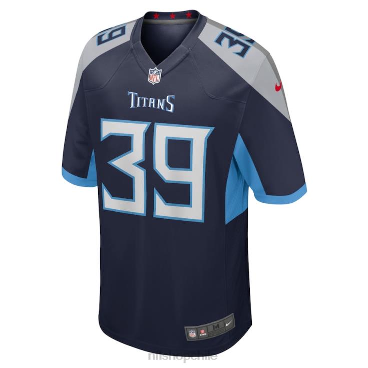 ropa NFL camiseta de jugador de local azul marino de terrance mitchell de los titanes de tennessee hombres 20DRH4491 - Image 2