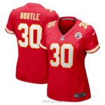ropa NFL camiseta de jugador de local roja de kansas city chiefs dicaprio bootle nike mujer 20DRH3935