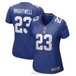 ropa NFL camiseta de jugador del juego del equipo real nike de gary brightwell de los gigantes de nueva york mujer 20DRH5833