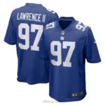 ropa NFL camiseta de jugador del juego del equipo real nike dexter lawrence ii de los gigantes de nueva york hombres 20DRH484
