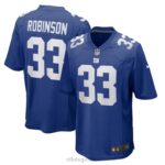 ropa NFL camiseta de jugador nike royal game de aaron robinson de los gigantes de nueva york hombres 20DRH6249