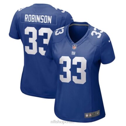ropa NFL camiseta de jugador nike royal game de aaron robinson de los gigantes de nueva york mujer 20DRH6464