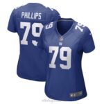 ropa NFL camiseta de jugador nike royal game de neumáticos phillips de los gigantes de nueva york mujer 20DRH6021