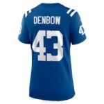 ropa NFL camiseta de jugador nike royal game trevor denbow de los colts de indianapolis mujer 20DRH6599 - Image 3