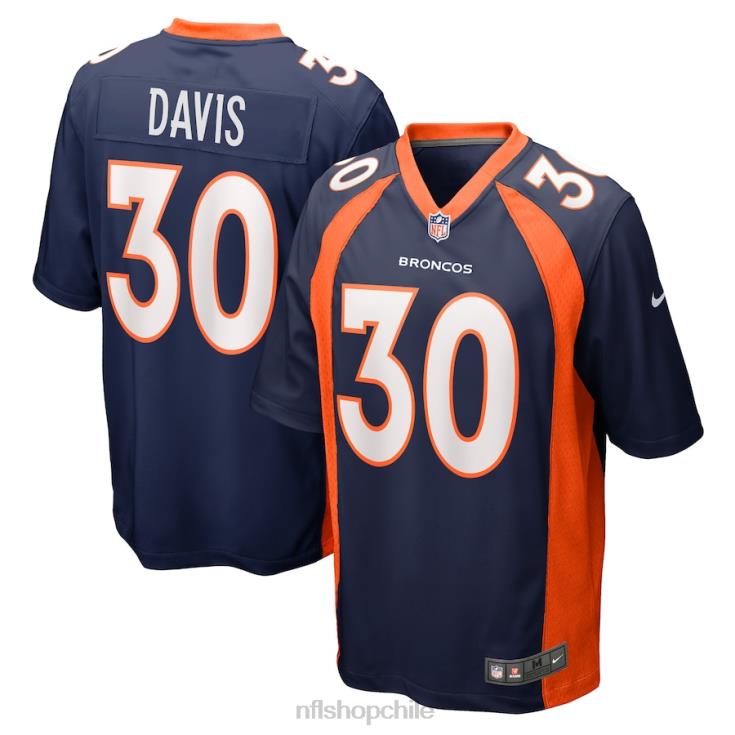 ropa NFL camiseta de jugador retirado de los denver broncos terrell davis nike azul marino hombres 20DRH1147 - Image 1