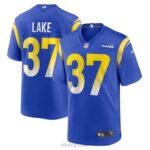 ropa NFL camiseta de los angeles rams quentin lake nike royal game player hombres 20DRH6103