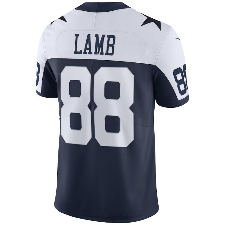 ropa NFL camiseta de los dallas cowboys ceedee lamb nike azul marino alternativo vapor limitada hombres 20DRH1584 - Image 3