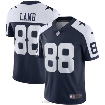 ropa NFL camiseta de los dallas cowboys ceedee lamb nike azul marino alternativo vapor limitada hombres 20DRH1584