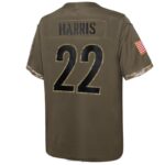 ropa NFL camiseta de los pittsburgh steelers najee harris nike oliva 2022 saludo al servicio jugador limitada juventud 20DRH3140 - Image 3