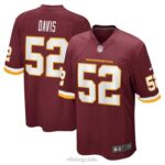 ropa NFL camiseta del equipo de fútbol de washington jamin davis nike juego burdeos hombres 20DRH6897