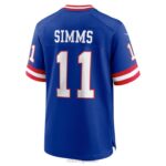 ropa NFL camiseta del juego de jugador retirado nike royal classic de los gigantes de nueva york phil simms hombres 20DRH1429 - Image 3