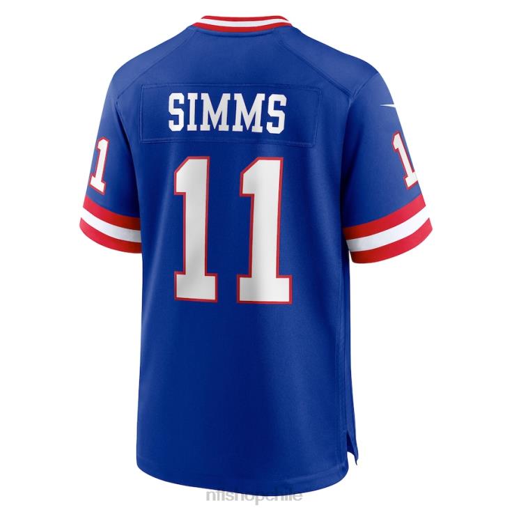 ropa NFL camiseta del juego de jugador retirado nike royal classic de los gigantes de nueva york phil simms hombres 20DRH1429 - Image 3