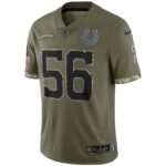 ropa NFL camiseta indianapolis potros nike olive 2022 saludo al servicio limitado hombres 20DRH3069 - Image 2