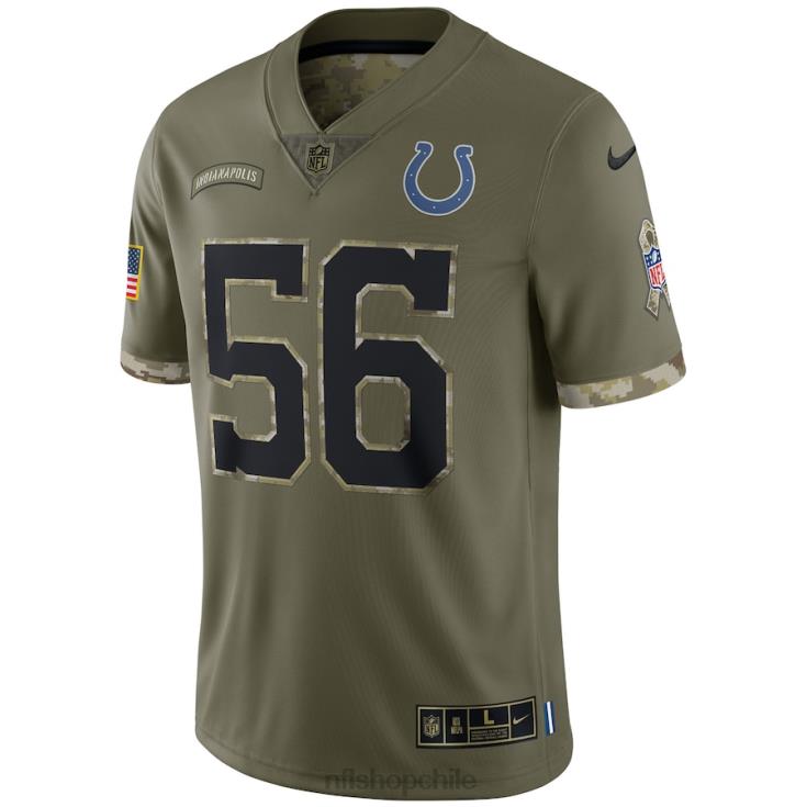 ropa NFL camiseta indianapolis potros nike olive 2022 saludo al servicio limitado hombres 20DRH3069 - Image 2