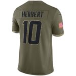 ropa NFL camiseta los angeles chargers nike oliva 2022 saludo al servicio limitado hombres 20DRH1741 - Image 3