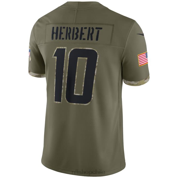 ropa NFL camiseta los angeles chargers nike oliva 2022 saludo al servicio limitado hombres 20DRH1741 - Image 3