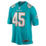 ropa NFL camiseta nike aqua game de duque riley de los delfines de miami hombres 20DRH6381 - Image 2