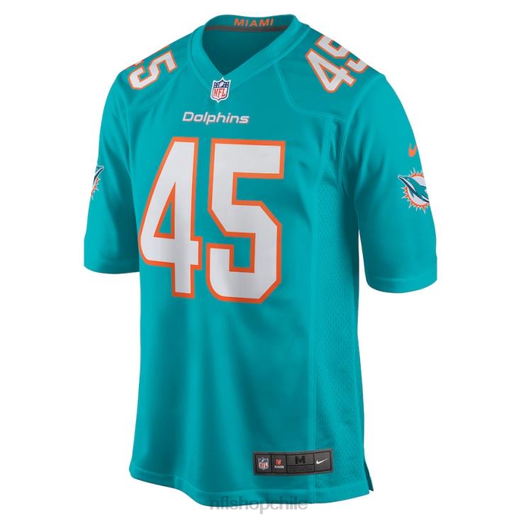 ropa NFL camiseta nike aqua game de duque riley de los delfines de miami hombres 20DRH6381 - Image 2