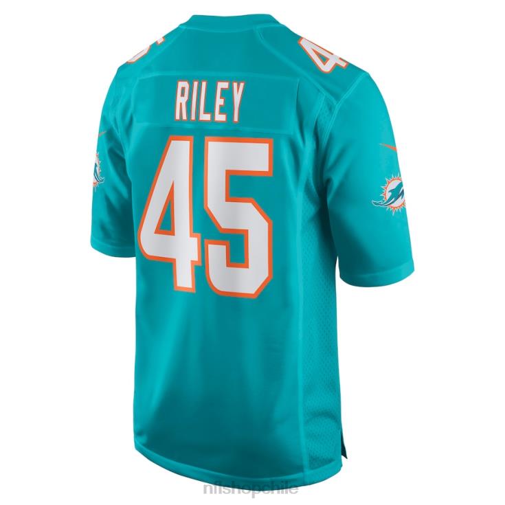 ropa NFL camiseta nike aqua game de duque riley de los delfines de miami hombres 20DRH6381 - Image 3