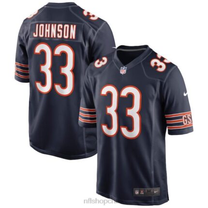 ropa NFL camiseta nike azul marino de los osos de chicago jaylon johnson hombres 20DRH4155