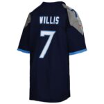 ropa NFL camiseta nike azul marino de los titanes de tennessee malik willis juventud 20DRH2932 - Image 3