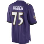 ropa NFL camiseta nike jonathan ogden púrpura baltimore ravens jugador retirado camiseta limitada hombres 20DRH3944 - Image 3
