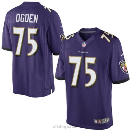 ropa NFL camiseta nike jonathan ogden púrpura baltimore ravens jugador retirado camiseta limitada hombres 20DRH3944