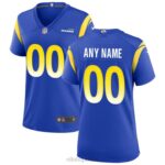 ropa NFL camiseta nike los angeles rams royal personalizada mujer 20DRH1109