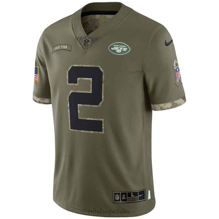 ropa NFL camiseta nike new york jets olive 2022 saludo al servicio limitado hombres 20DRH2195 - Image 2