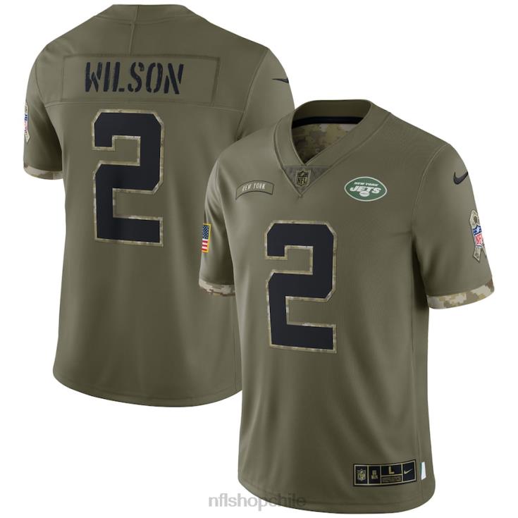 ropa NFL camiseta nike new york jets olive 2022 saludo al servicio limitado hombres 20DRH2195 - Image 1