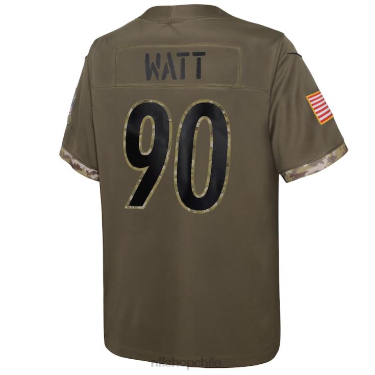 ropa NFL camiseta nike pittsburgh steelers oliva 2022 salute to service player limitada juventud 20DRH2572 - Image 3