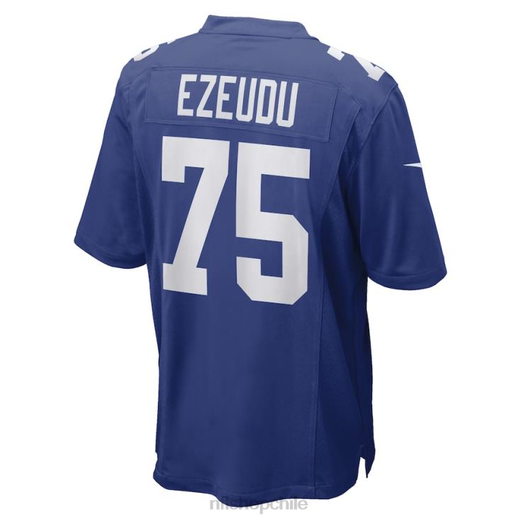 ropa NFL camiseta nike royal game de joshua ezeudu de los gigantes de nueva york hombres 20DRH3868 - Image 3