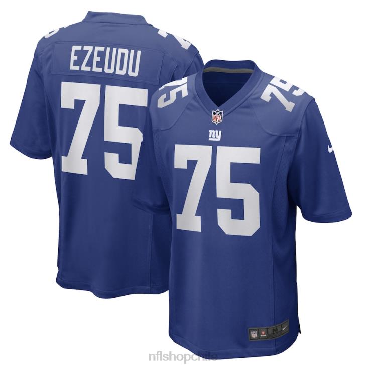 ropa NFL camiseta nike royal game de joshua ezeudu de los gigantes de nueva york hombres 20DRH3868 - Image 1