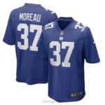 ropa NFL camiseta nike royal game de los gigantes de nueva york fabian moreau hombres 20DRH4412