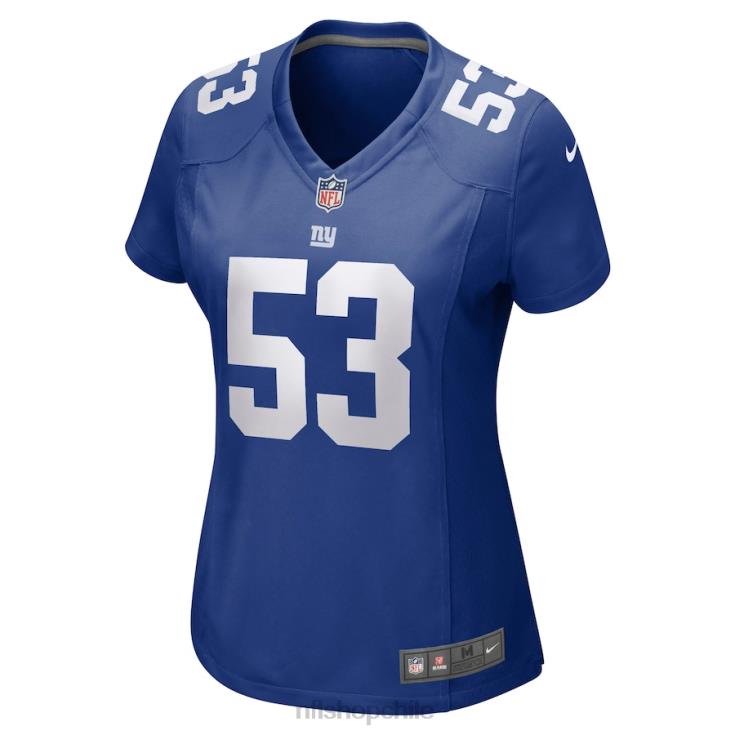 ropa NFL camiseta nike royal game de los gigantes de nueva york oshane ximines mujer 20DRH5701 - Image 2