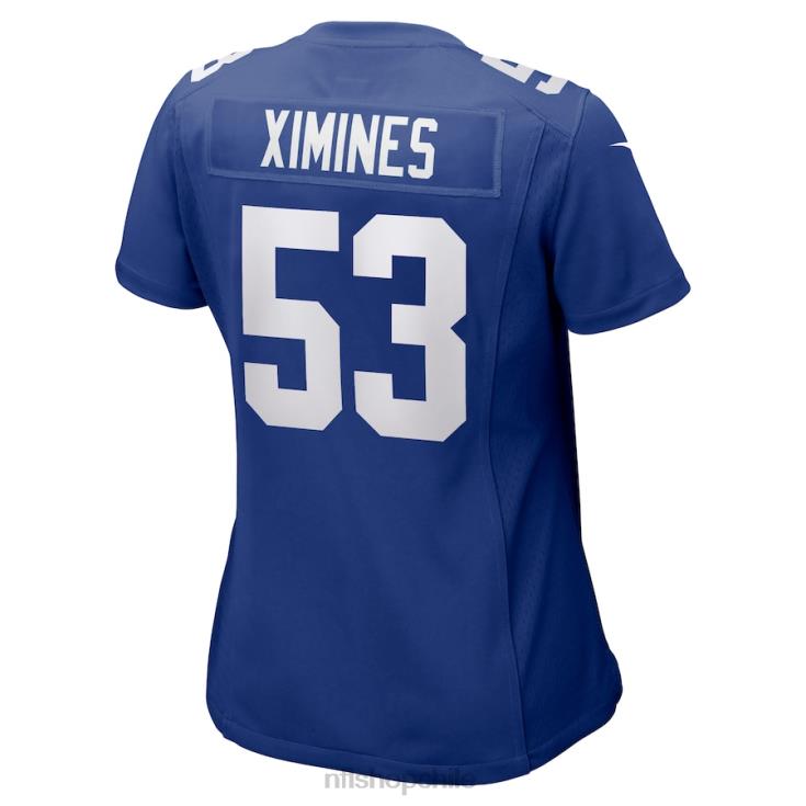 ropa NFL camiseta nike royal game de los gigantes de nueva york oshane ximines mujer 20DRH5701 - Image 3