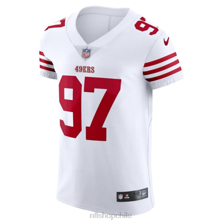 ropa NFL camiseta nike san francisco 49ers nick bosa blanca vapor elite hombres 20DRH2033 - Image 2