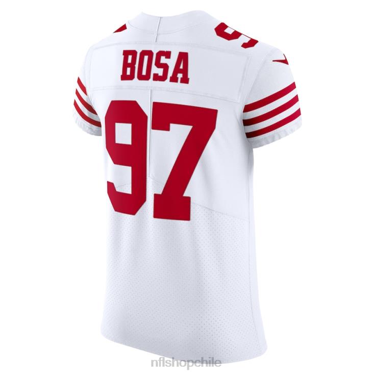 ropa NFL camiseta nike san francisco 49ers nick bosa blanca vapor elite hombres 20DRH2033 - Image 3