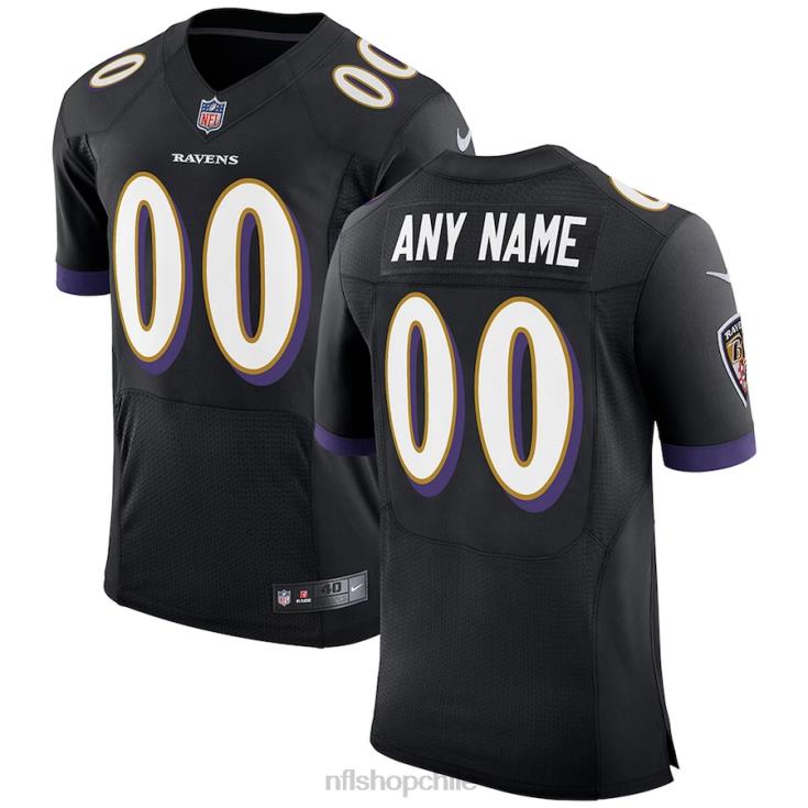 ropa NFL camiseta personalizada de elite de la máquina de velocidad negra de los cuervos de baltimore nike hombres 20DRH4842 - Image 1