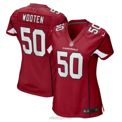 ropa NFL cardenales de arizona chandler wooten nike cardinal juego jugador camiseta mujer 20DRH6530